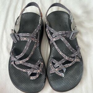 Chaco Women's Sandals - Charcoal with Coral Highlights